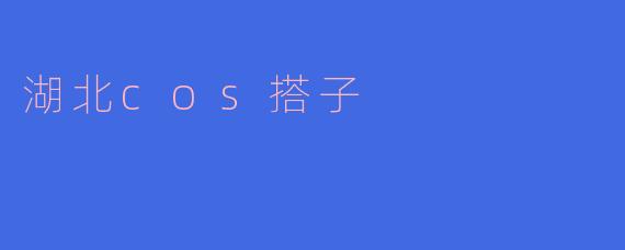湖北cos搭子：共同追逐梦想的伙伴