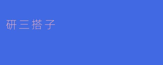 研三搭子:同行相伴,共创未来