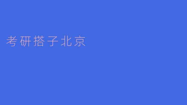 考研搭子北京