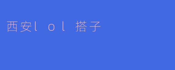 西安lol搭子