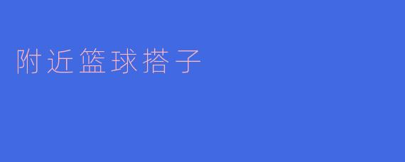 与附近篮球搭子共同奋斗