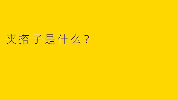 夹搭子是什么？