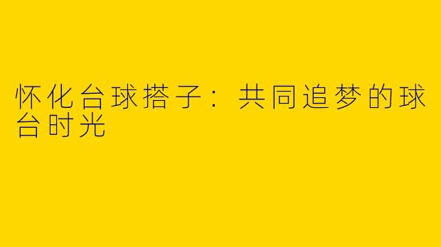 怀化台球搭子：共同追梦的球台时光