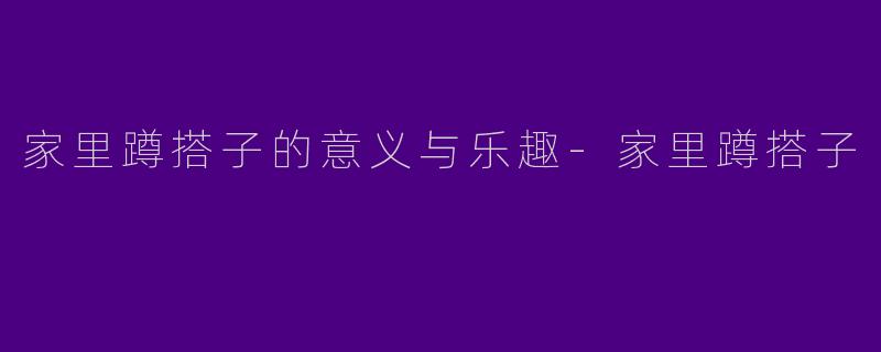 家里蹲搭子的意义与乐趣-家里蹲搭子