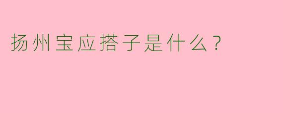 扬州宝应搭子是什么？