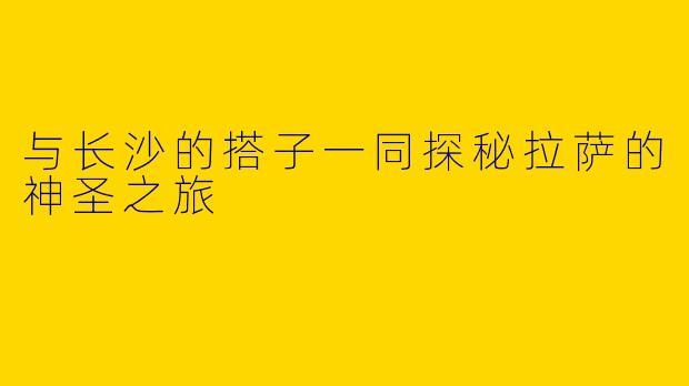 与长沙的搭子一同探秘拉萨的神圣之旅