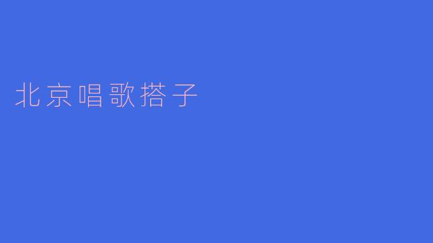 ### 北京唱歌搭子:城市里的音乐伙伴