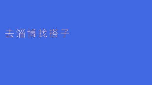 去淄博找搭子