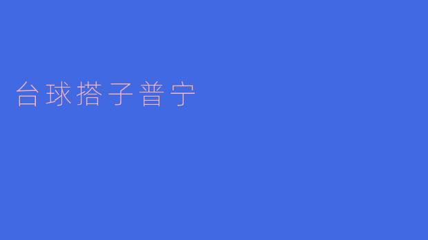 台球搭子普宁