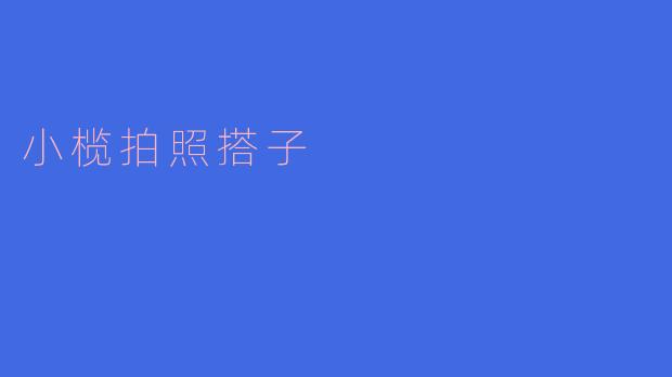### 小榄拍照搭子:记录生活美好瞬间的伙伴