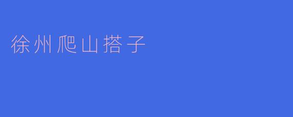 ### 徐州爬山搭子的魅力与乐趣