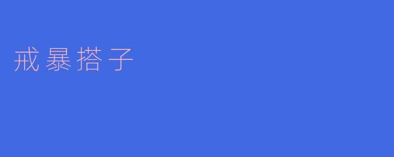 戒暴搭子：走出暴力，拥抱友善