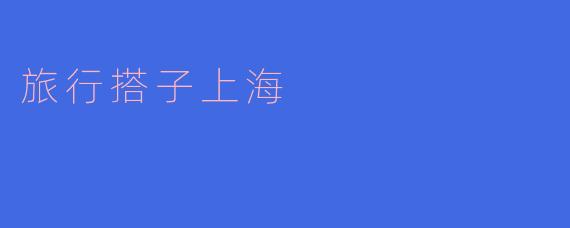 旅行搭子上海