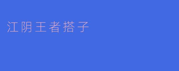 江阴王者搭子