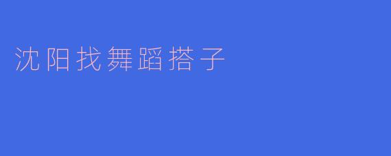 沈阳找舞蹈搭子