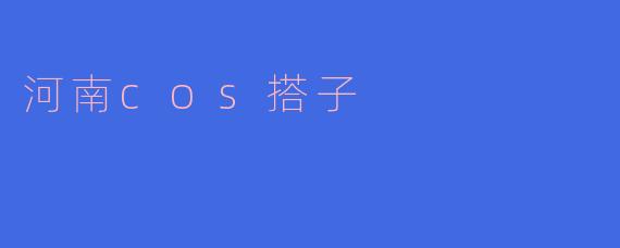 河南COS搭子：一段充满幻想与热情的二次元旅程