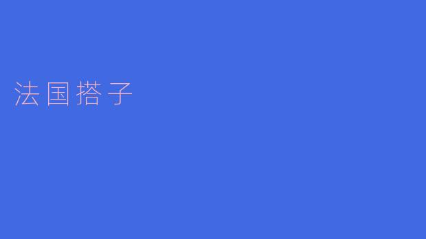 法国搭子是什么？