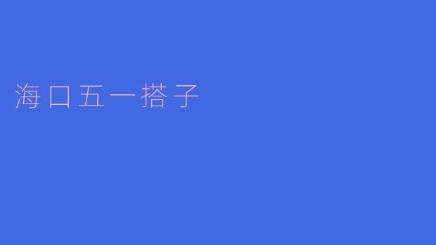 海口五一搭子的畅玩之旅