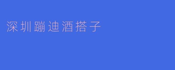 深圳的蹦迪酒搭子都去哪儿玩？