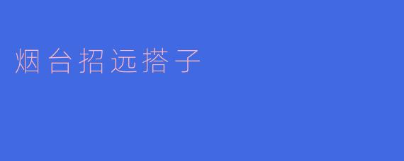 烟台招远搭子
