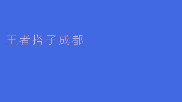 什么是“王者搭子成都”？  