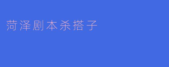 菏泽的剧本杀搭子哪里可以找到，适合新手参与吗？