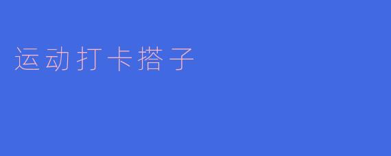 运动打卡搭子