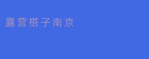 露营搭子南京
