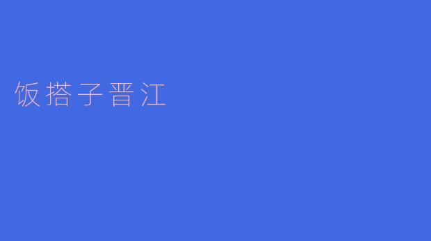 饭搭子晋江