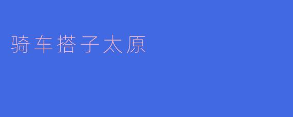 骑车搭子太原