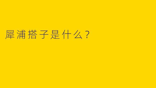 犀浦搭子是什么?