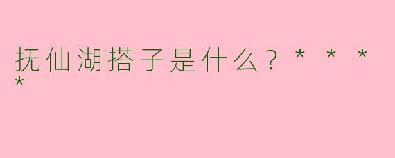 抚仙湖搭子是什么?****