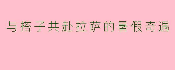 与搭子共赴拉萨的暑假奇遇