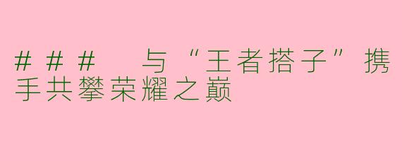 ### 与“王者搭子”携手共攀荣耀之巅