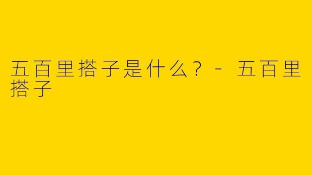 五百里搭子是什么？