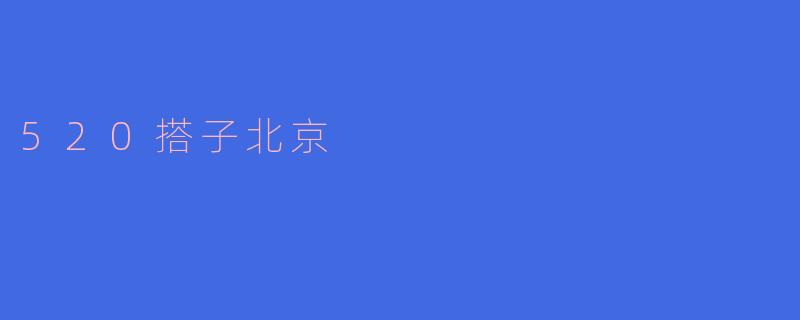 ### 520搭子北京：浪漫与友情的城市探索