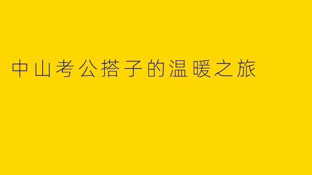 中山考公搭子的温暖之旅