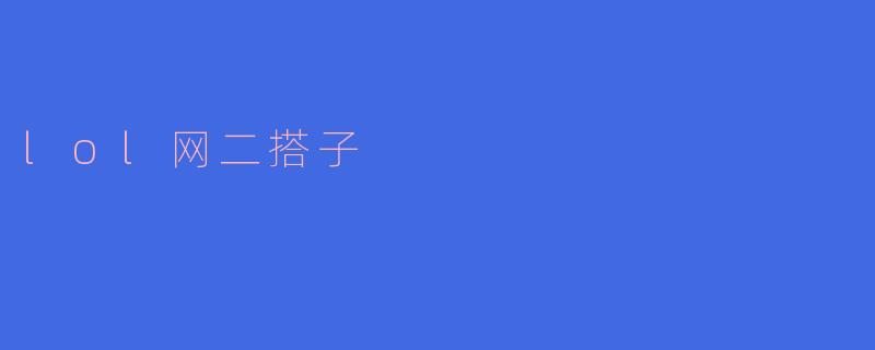 ### LOL网二搭子的独特魅力与友谊之道