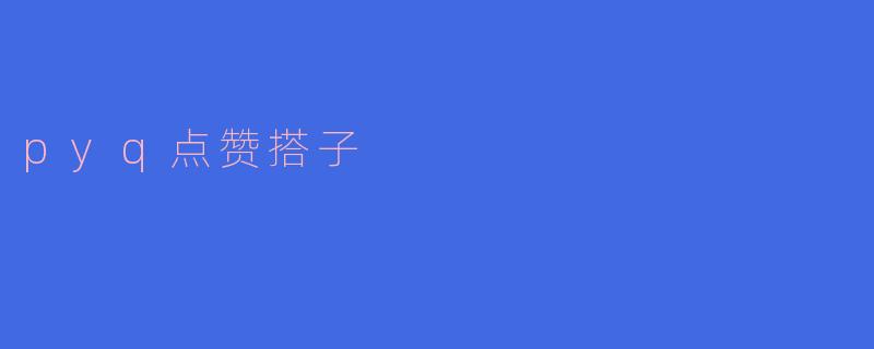 什么是“pyq点赞搭子”?**
