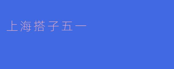 上海搭子五一