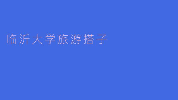 临沂大学的旅游搭子有哪些活动,如何加入?