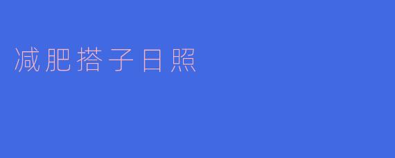 减肥搭子日照