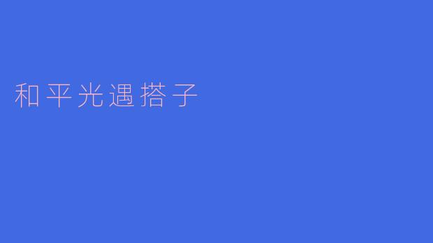 什么是“和平光遇搭子”?**