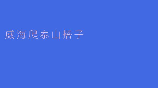 威海爬泰山搭子的美好时光