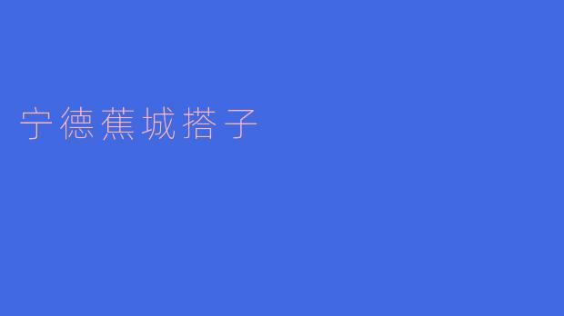 宁德蕉城搭子的文化魅力与社区精神