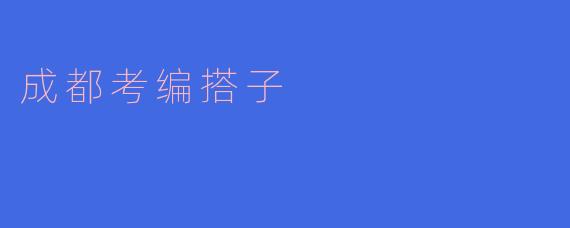 成都考编搭子：携手同行，共同追梦