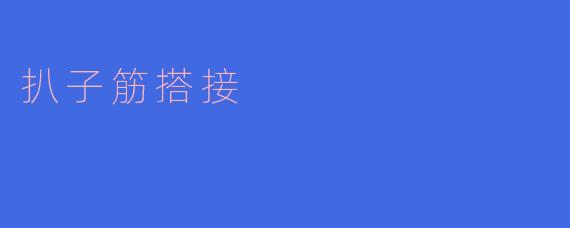 扒子筋搭接