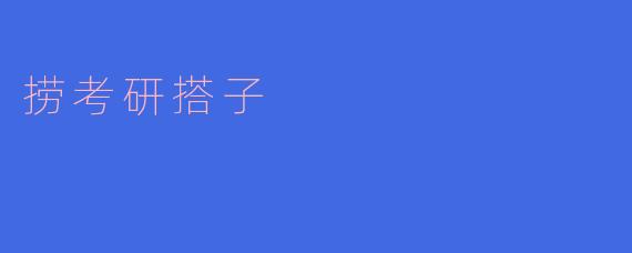 捞考研搭子