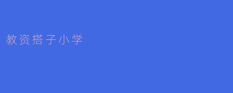 教资搭子小学