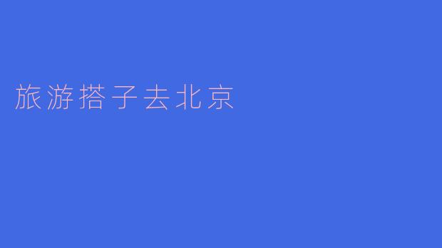 ### 旅游搭子去北京:探索千年古都的魅力